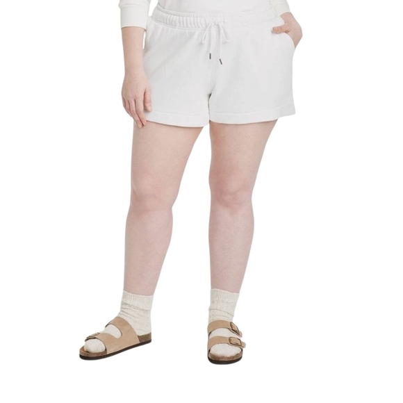 Universal Thread Women's Cream Athletic Shorts - Picture 1 of 7
